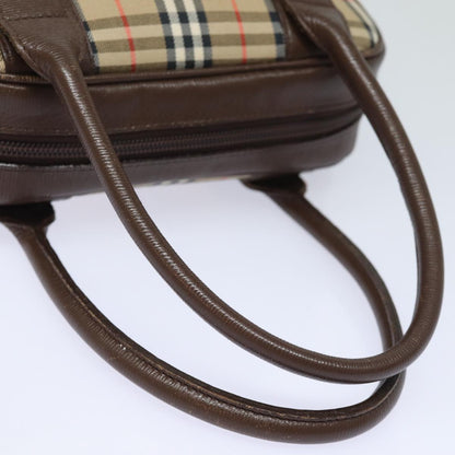 Burberry Nova Check Beige Canvas Handbag ( )