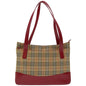 Burberry Haymarket Brand Canvas White Tote Bag Style 2
