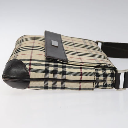 Burberry Nova Check Beige Synthetic Shoulder Bag ( )