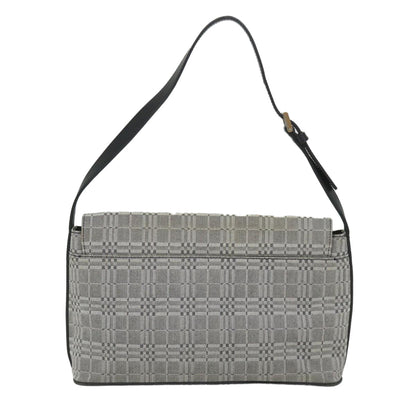Burberry Brand Canvas Gray Shoulder Bag
