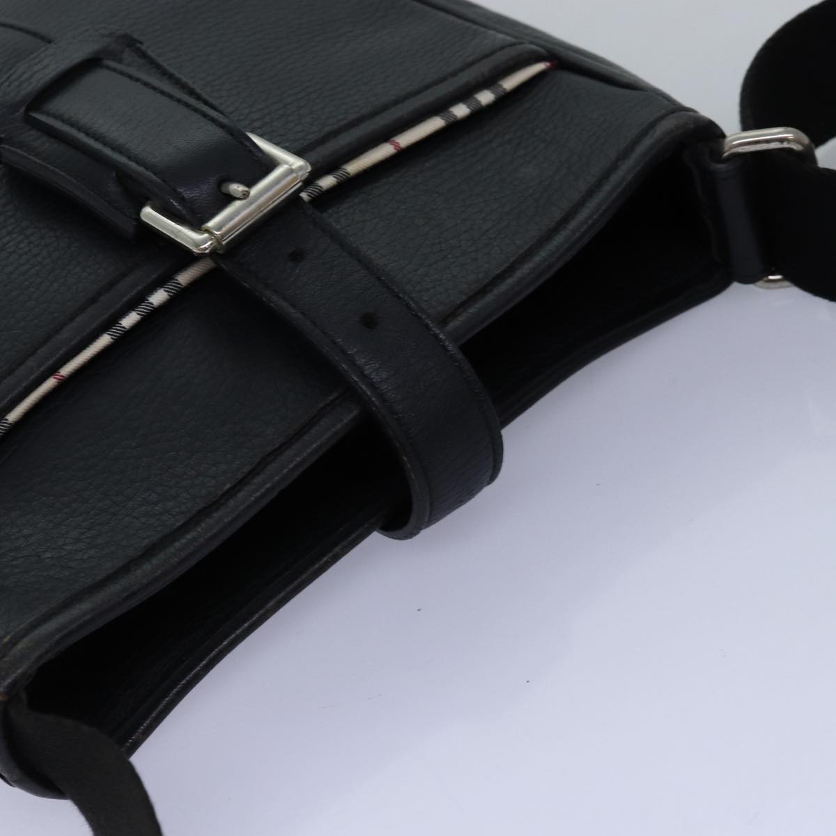 Burberry Brand Leather Black Shoulder Bag