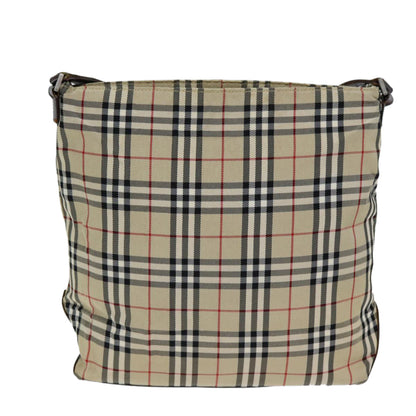 Burberry Nova Brand Canvas White Shoulder Bag Style 62