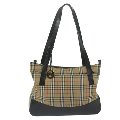 Burberry Nova Brand Canvas White Shoulder Bag Style 25