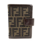 FENDI Zucca Canvas Leather Agenda Planner Cover Brown 30153 Rovelle Bags