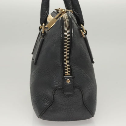 Burberry Orchad Black Leather Handbag ( )