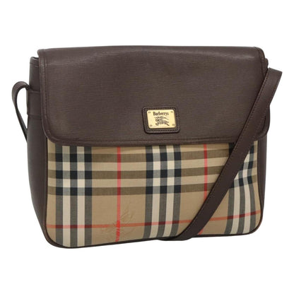 Burberry Nova Check Beige Canvas Shoulder Bag ( )