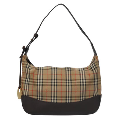 Burberry Nova Check Beige Canvas Shoulder Bag ( )
