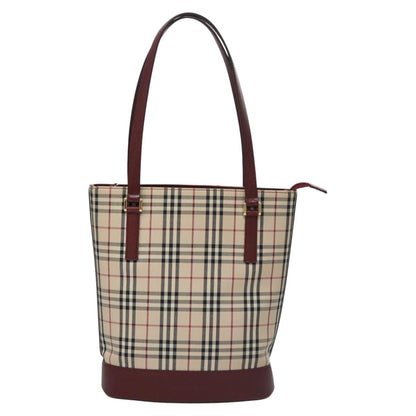 Burberry Nova Check Beige Canvas Tote Bag ( )