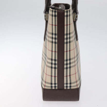 Burberry Nova Check Beige Canvas Handbag ( )