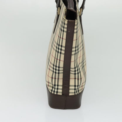 Burberry Nova Check Beige Canvas Tote Bag ( )