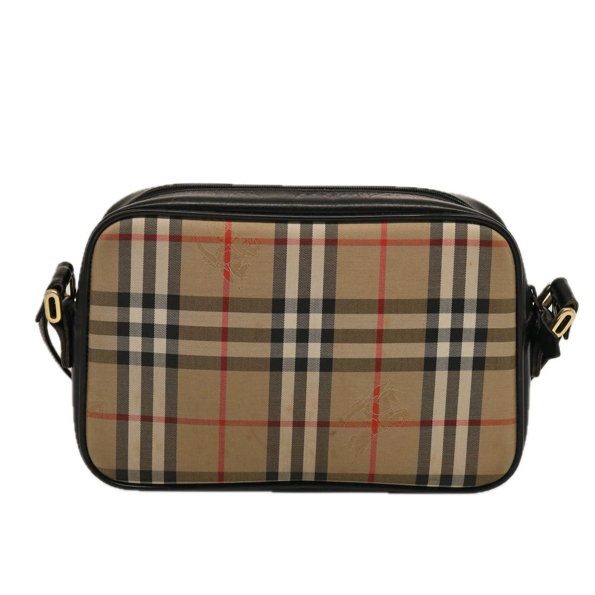 Burberry Nova Brand Canvas White Shoulder Bag Style 66