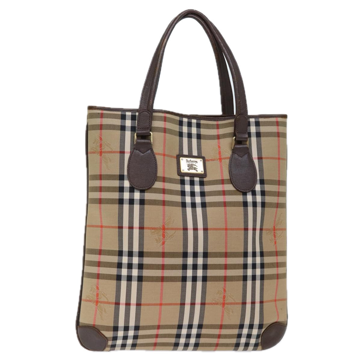 Burberry Nova Brand Canvas White Tote Bag Style 2