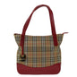 Burberry Nova Brand Canvas White Tote Bag Style 9
