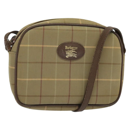 Burberry Vintage Check Beige Canvas Shoulder Bag ( )