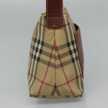 Burberry Haymarket Beige Canvas Shoulder Bag ( )