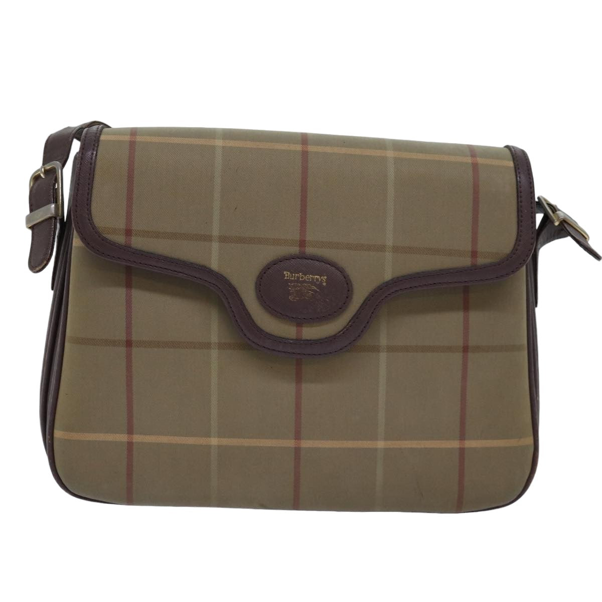 Burberry Nova Brand Canvas White Shoulder Bag Style 3
