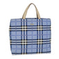 Burberry Nova Brand Check Blue Tote Bag Style 2