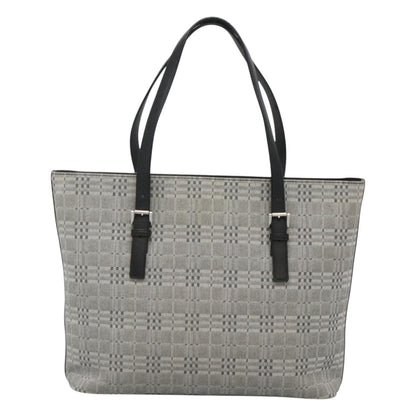 Burberry Nova Check Grey Canvas Shoulder Bag ( )