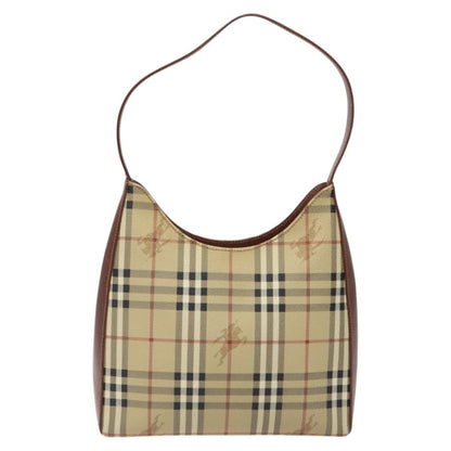 Burberry Haymarket Beige Canvas Shoulder Bag ( )