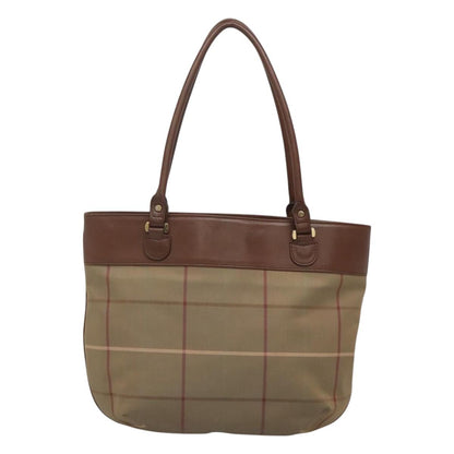 Burberry Nova Check Brown Canvas Shoulder Bag ( )
