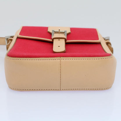 Burberry Brand Canvas Red Shoulder Bag