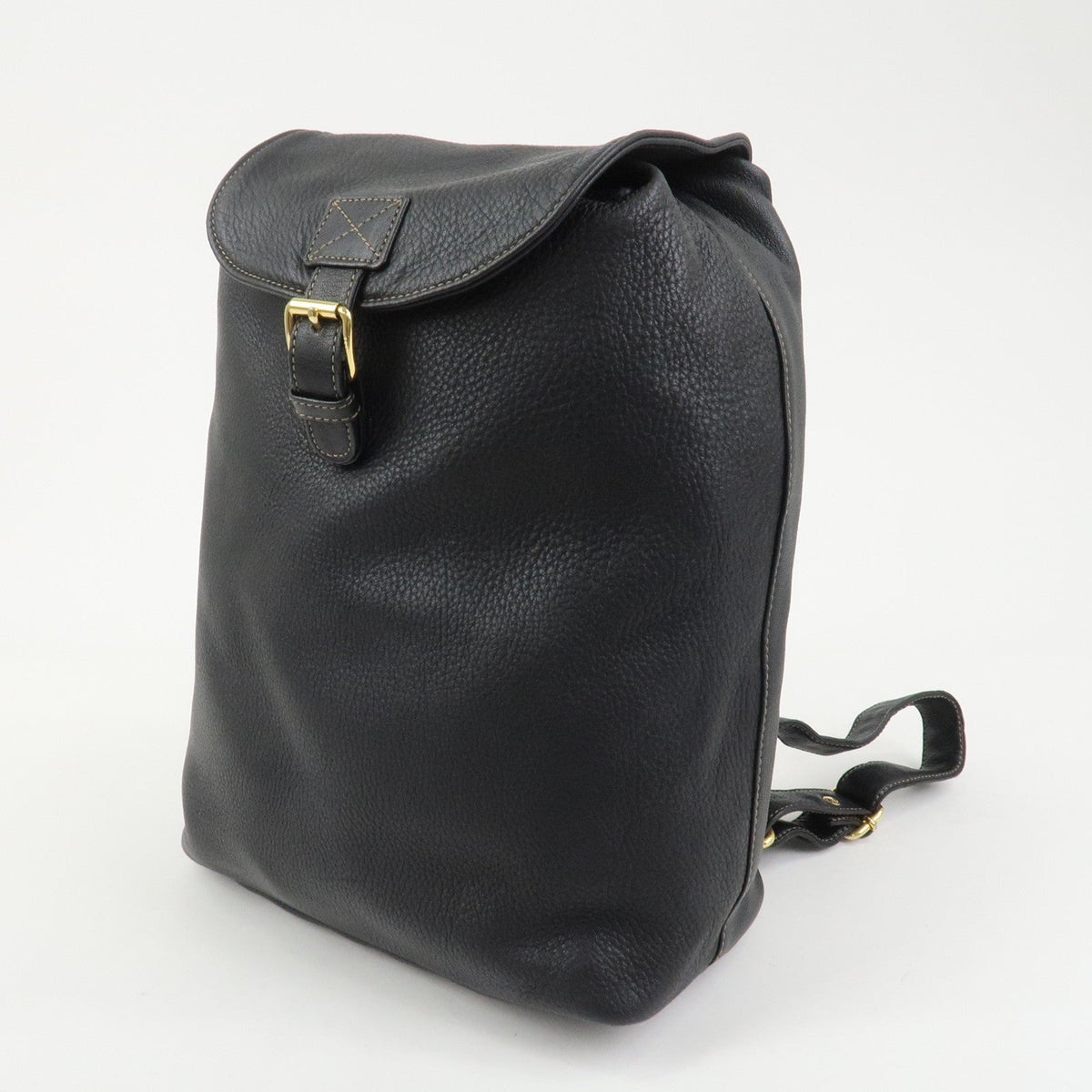 FENDI Logo Leather Backpack Rucksack Black 26063 Rovelle Bags