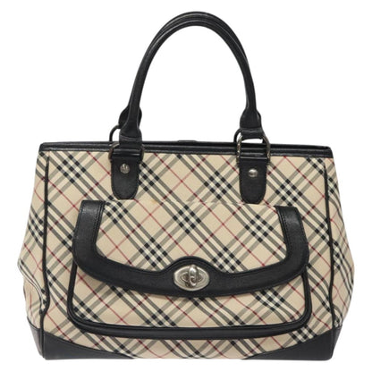 Burberry Nova Check Beige Canvas Handbag ( )