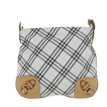 Burberry Nova Brand Canvas White Shoulder Bag Style 50