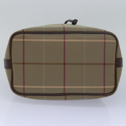 Burberry Nova Brand Canvas Green Shoulder Bag