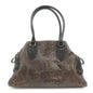 FENDI Etnico Leather Tote Bag Shoulder Bag Hand Bag Brown 8BN162 Rovelle Bags