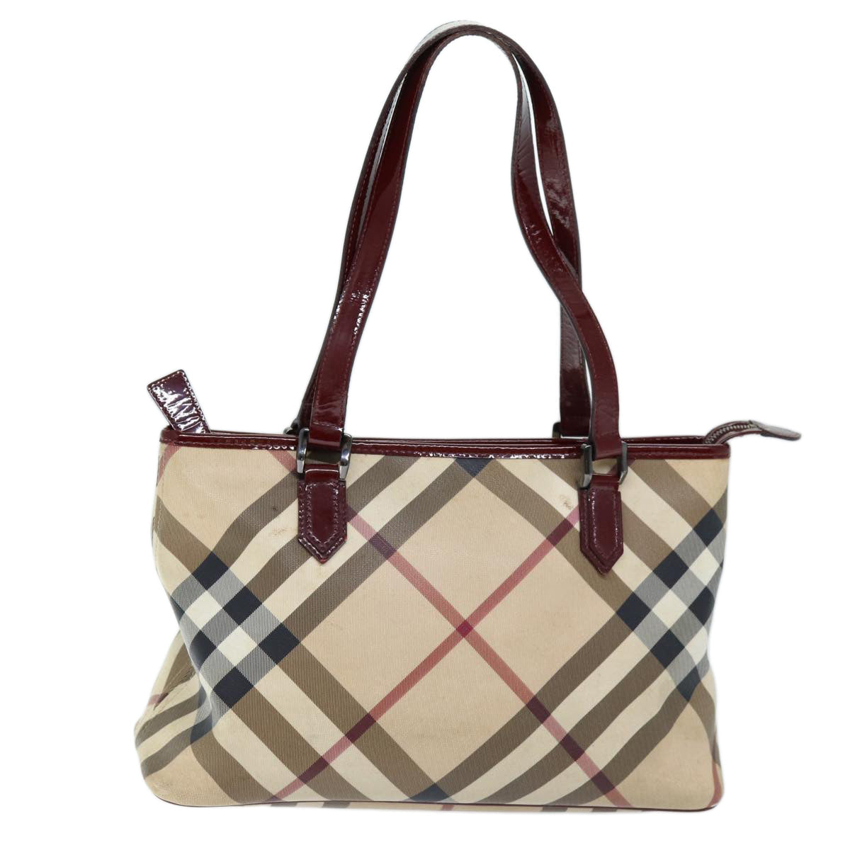 Burberry Nova Brand Canvas White Shoulder Bag Style 4