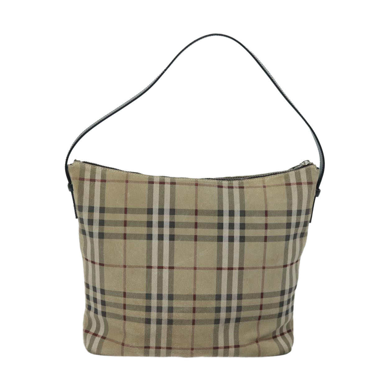 Burberry Nova Brand Suede White Shoulder Bag