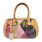 Christian Dior Pvc Leather Hand Bag Light Brown Pink Orange Rovelle Bags