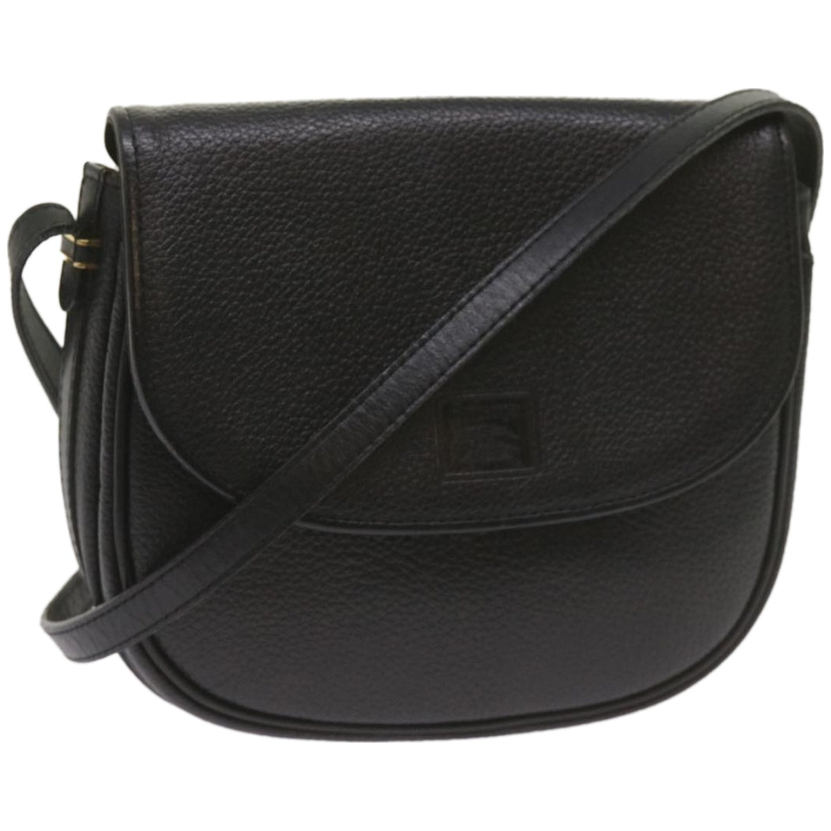Burberry Brand Leather Black Shoulder Bag Style 3