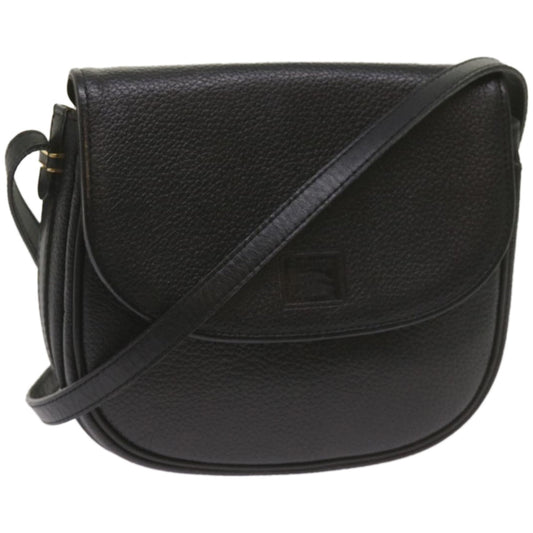 Burberry Brand Leather Black Shoulder Bag Style 3