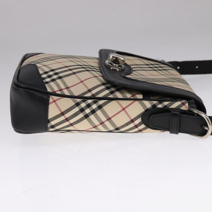 Burberry Nova Check Beige Canvas Shoulder Bag ( )