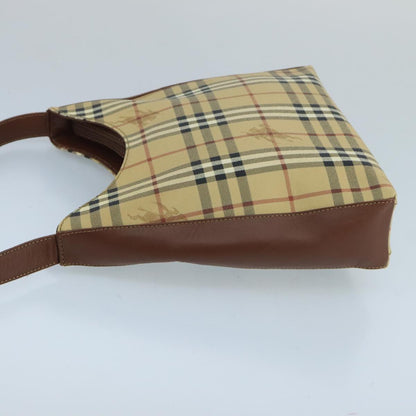 Burberry Nova Check Beige Canvas Shoulder Bag ( )