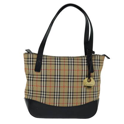 Burberry Nova Brand Canvas White Tote Bag