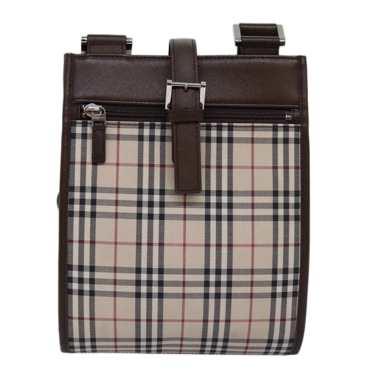 Burberry Nova Brand Canvas White Shoulder Bag Style 2