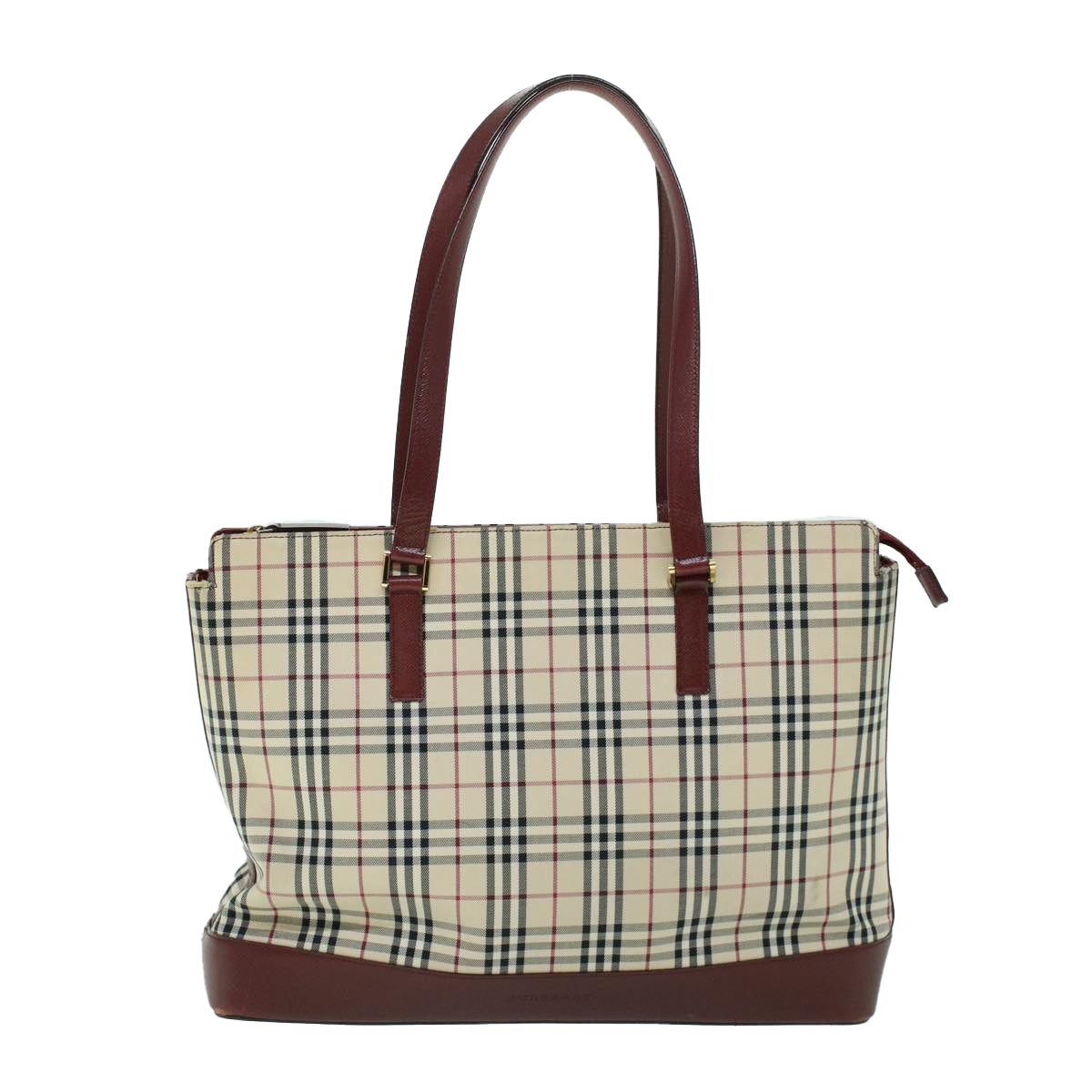 Burberry Nova Brand Canvas White Tote Bag Style 10