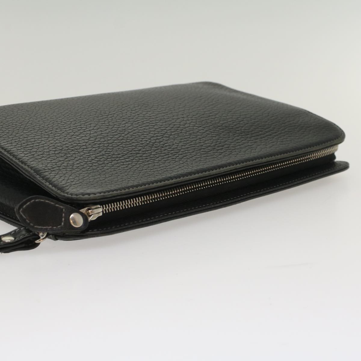 Burberry Brand Leather Black Clutch Bag Style 9