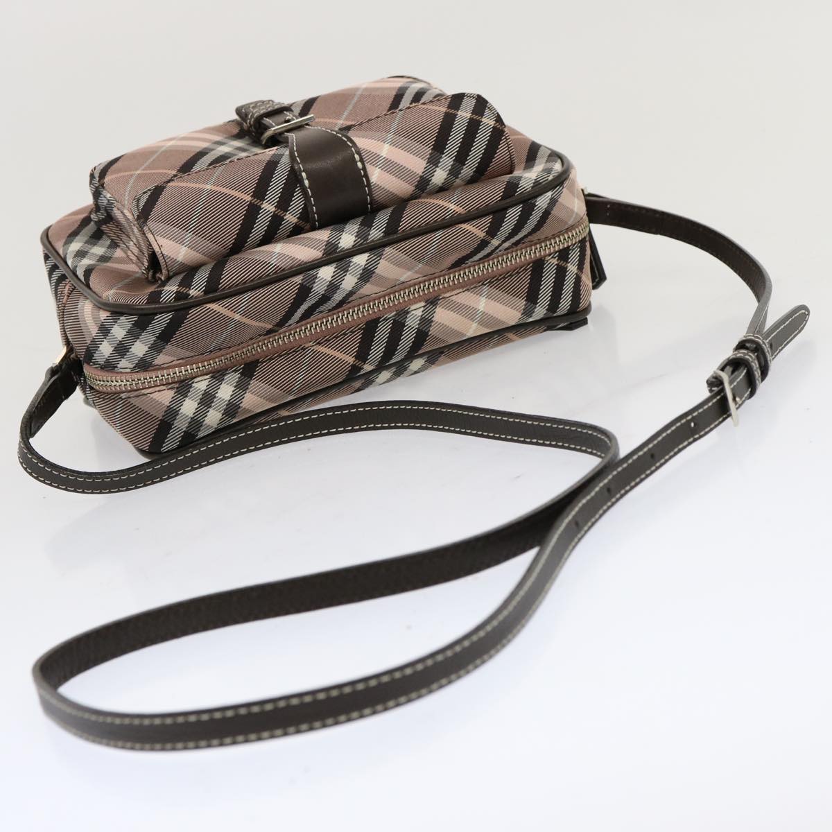 Burberry Nova Brand Check Pink Shoulder Bag