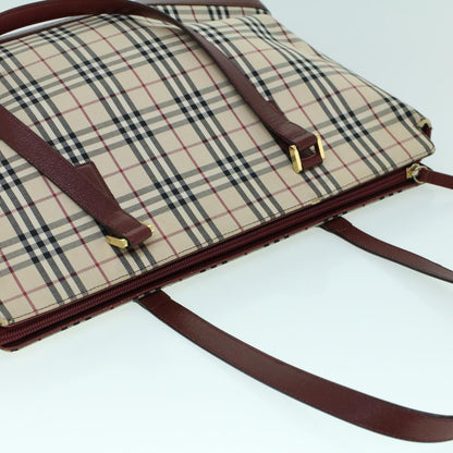 Burberry Nova Brand Canvas White Tote Bag Style 10