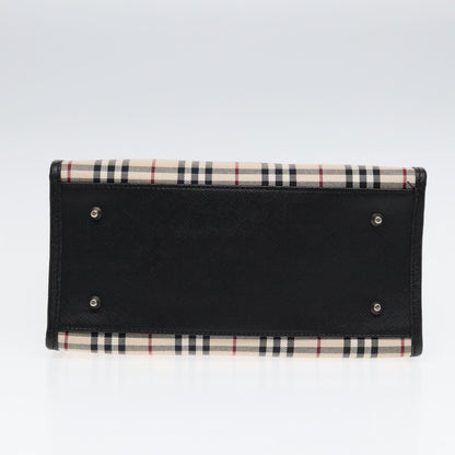 Burberry Nova Check Beige Canvas Handbag ( )