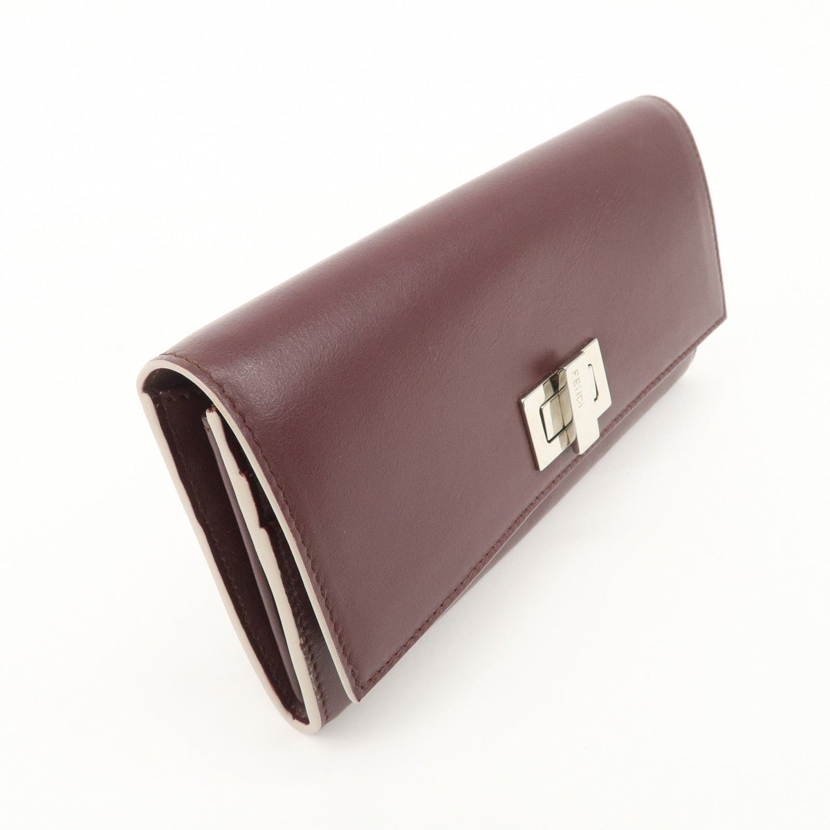 FENDI Peekaboo Leather Bi-fold Continental Wallet Long Wallet 8M0377 Rovelle Bags