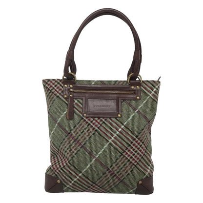 Burberry Green Wool Tote Bag ( )