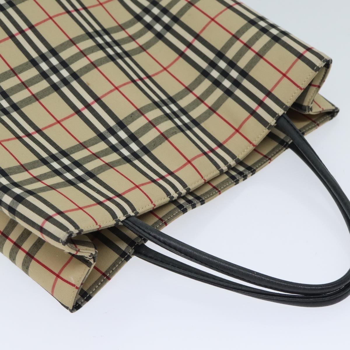 Burberry Nova Brand Canvas White Tote Bag Style 6