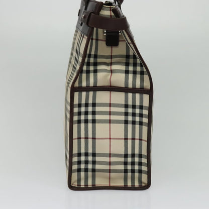 Burberry Nova Check Beige Canvas Tote Bag ( )