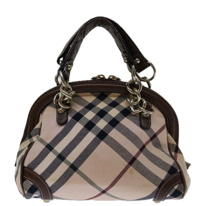 Burberry Label Brand Canvas Blue Handbag Style 9