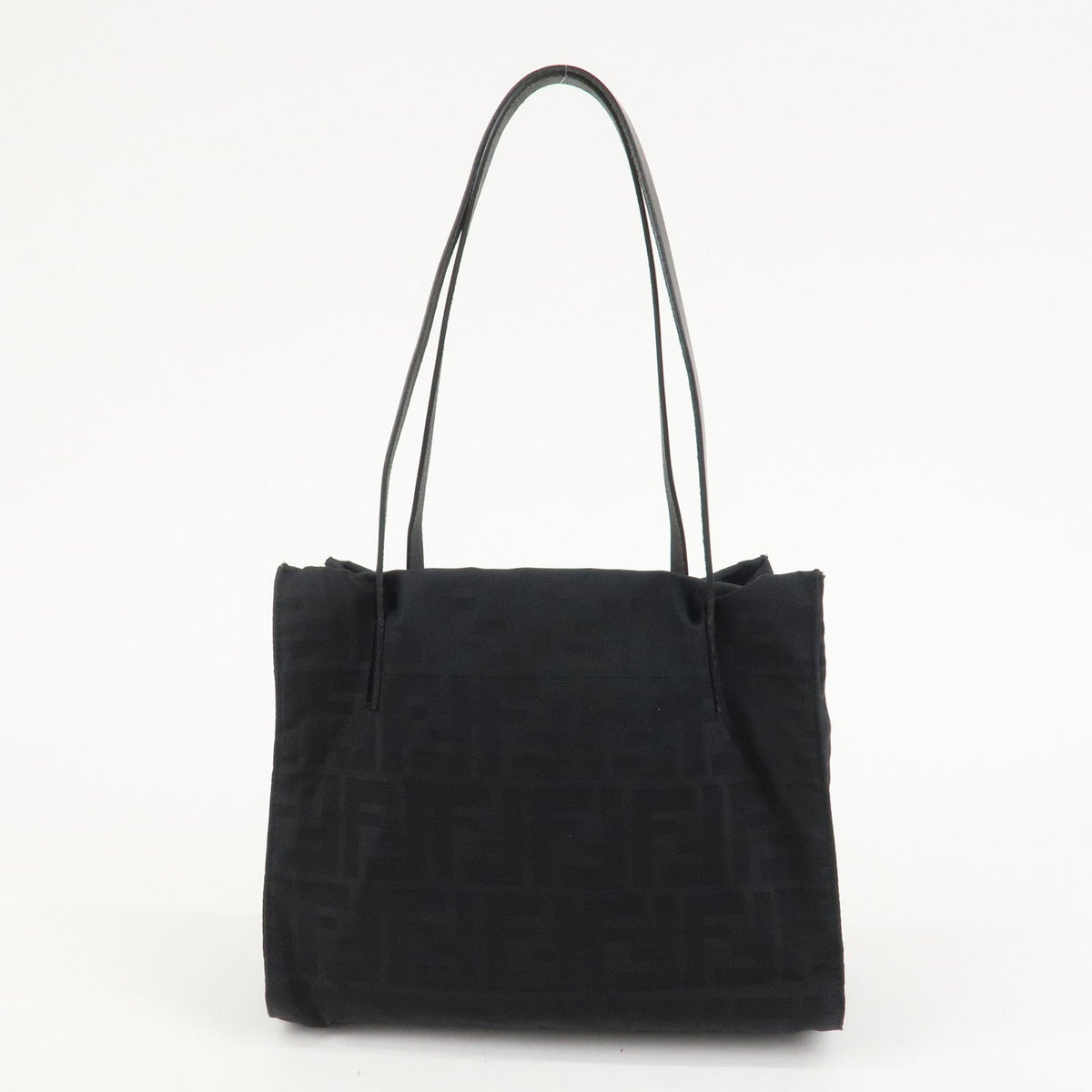 FENDI Zucca Canvas Leather Tote Bag Hand Bag Shoulder Bag 16001 Rovelle Bags